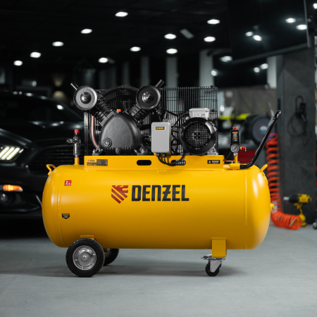Компрессор воздушный DENZEL рем. привод BCV 4000-T/200, 4,0 кВт, 200 литров, 690 л/мин