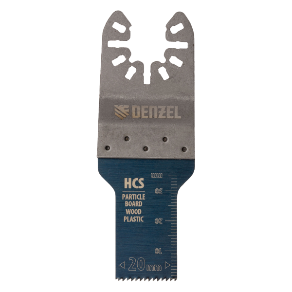 Насадка для МФИ DENZEL 782309 режущая пазовая прямая, HCS, по дереву, 20 х 1.4 мм