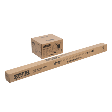 Триммер бензиновый DENZEL DT-52E, 52 см3, неразъемная штанга, электростартер, состоит из 2 частей