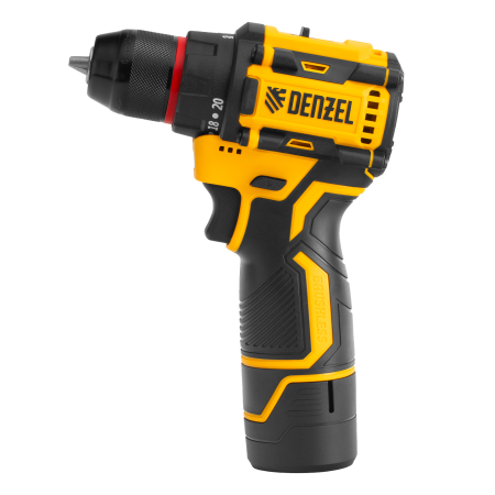 Дрель-шуруповерт аккумуляторная бесщет. DENZEL CDH-BL-12, Li-Ion, 12 В