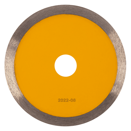 Диск алмазный отрезной DENZEL 125 х 22,2 мм, сплошной, супертонкий, горячий пресс, мокрое резание