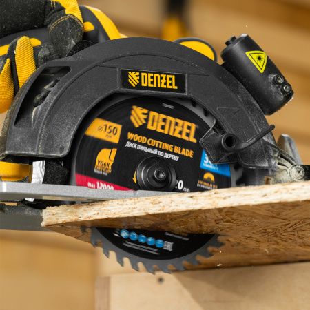 Пильный диск по дереву DENZEL ф150 х 20 мм, 36 зубов
