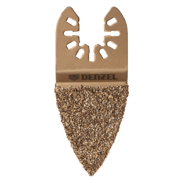 Насадка для МФИ DENZEL 782321 шлифовальная дельтавидная, HM, по плитке и дереву, 35 мм