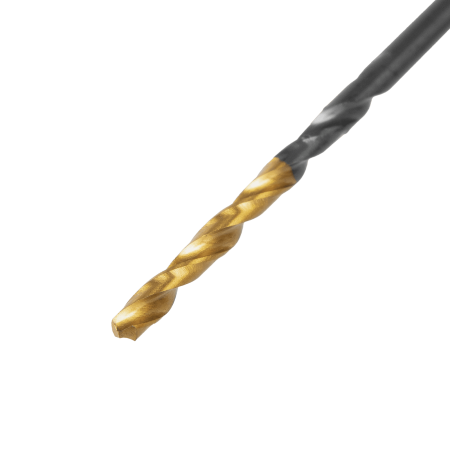 Сверло по металлу DENZEL 2 мм, HSS-Tin, Golden Tip, 10 шт.