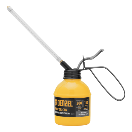 Масленка-нагнетатель DENZEL, металлический корпус, 0,3 л, гибкий наконечник