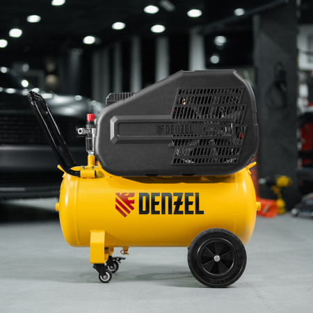 Компрессор воздушный DENZEL рем. привод BCI 2100/50, 2,1 кВт, 50 литров, 400 л/мин