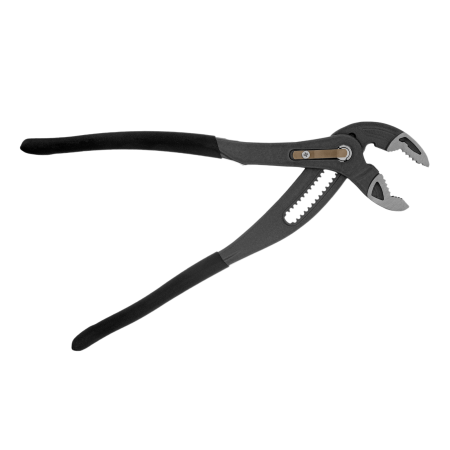 Клещи переставные DENZEL кнопочный механизм, обливные рукоятки, 300 мм