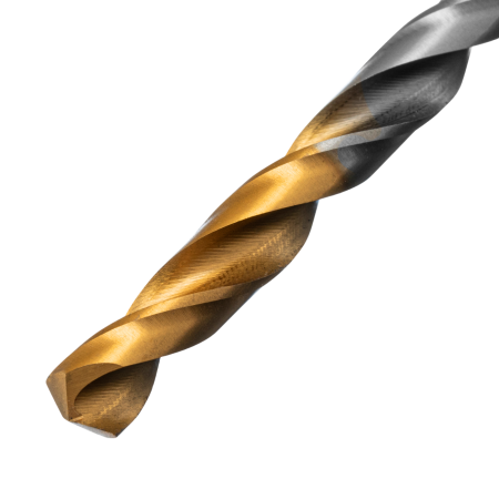 Сверло спиральное по металлу DENZEL 6 x 93 мм, Р6М5, Golden Tip