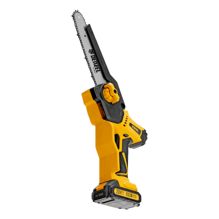 Цепная мини-пила аккумуляторная бесщеточная DENZEL СCS-200BL, шина 200 мм, Li-Ion, 20 В