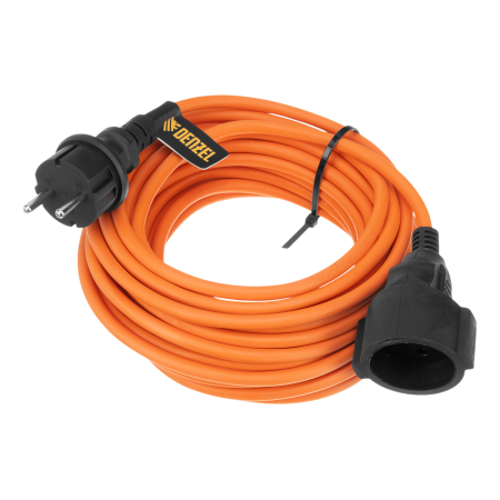 Удлинитель-шнур силовой Garden Series DENZEL, б/з, ПВС, 10м, 1 розетка, 2 x 1,5 мм