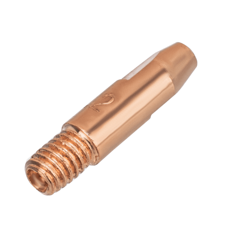 Токосъемный наконечник под проволоку DENZEL 1,2 мм, М6х28, E-CU, 20 шт для MIG горелки тип 24