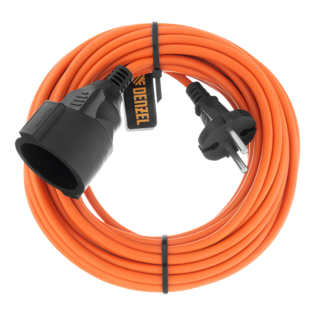 Удлинитель-шнур силовой Garden Series DENZEL, б/з, ПВС, 10м, 1 розетка, 2 x 1 мм