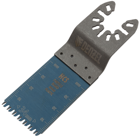 Насадка для МФИ DENZEL 782315 режущая пазовая прямая, HCS, по дереву, ламинату 34 х 2.5 мм