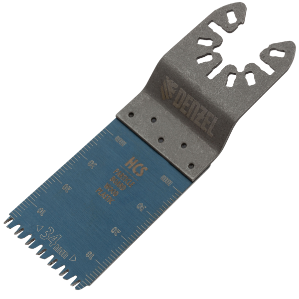 Насадка для МФИ DENZEL 782315 режущая пазовая прямая, HCS, по дереву, ламинату 34 х 2.5 мм