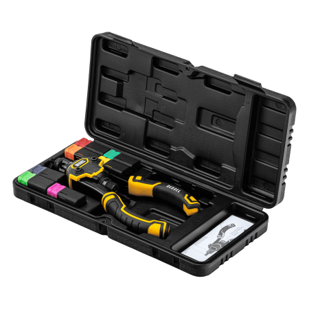 Заклепочник для резьбовых заклепок DENZEL двуручный, заклепки М3, М4, М5, М6, М8, М10, M12