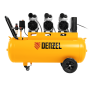 Компрессор безмасляный, малошумный DENZEL DLS 2250/100, 2250 Вт, 3x750, 100 л, 410 л/мин блок управления/ Denzel Компрессор безмасляный, малошумный DENZEL DLS 2250/100, 2250 Вт, 3x750, 100 л, 410 л/мин блок управления/ Denzel
