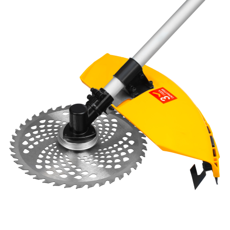 Триммер бензиновый DENZEL DT-43E, 43 см3, неразъемная штанга, электростартер, состоит из 2 частей