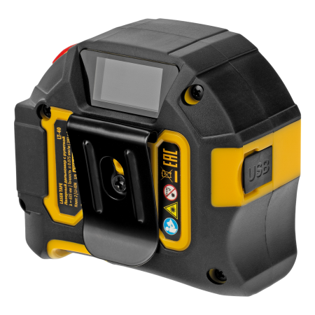 Лазерный дальномер с рулеткой LT-40 DENZEL 5м x 19 мм, дальномер 40м, автомат. фиксация
