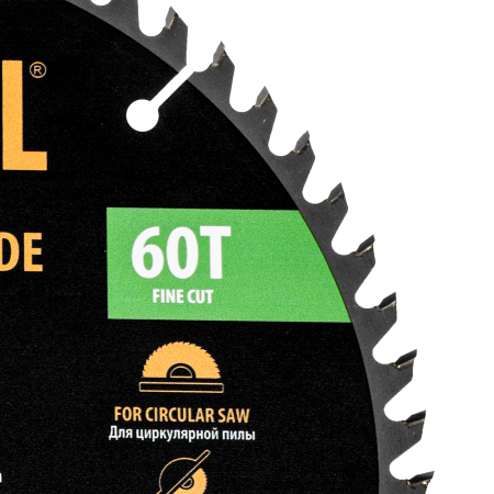 Пильный диск по дереву DENZEL ф250 х 32 мм, 60 зубьев