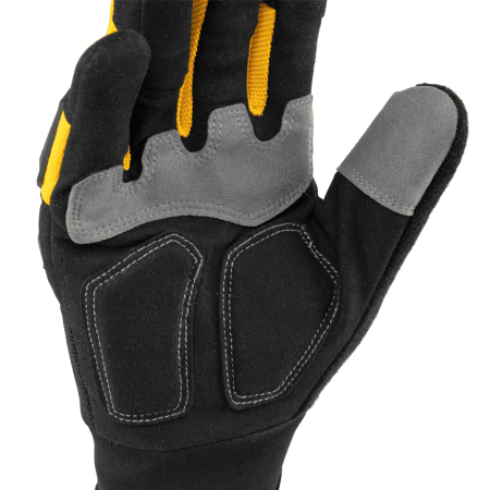 Перчатки универсальные DENZEL усиленные, с защитными накладками, размер 9