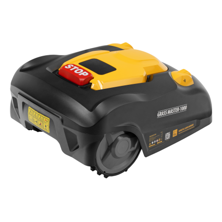 Робот-газонокосилка DENZEL Grass Master 1000  1000м2, 3Ач, 28V, LCD дисплей, Wi-Fi