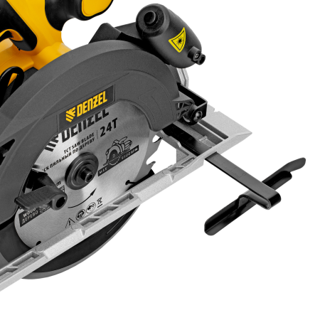 Пила циркулярная аккумуляторная бесщет. DENZEL CCSH-BL-20-185, 185 мм, Li-Ion, 20 В
