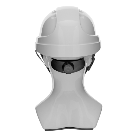 Каска защитная ударопрочная DENZEL ABS/PC, плавная регулировка, модель «Форвард» (К-05), белая