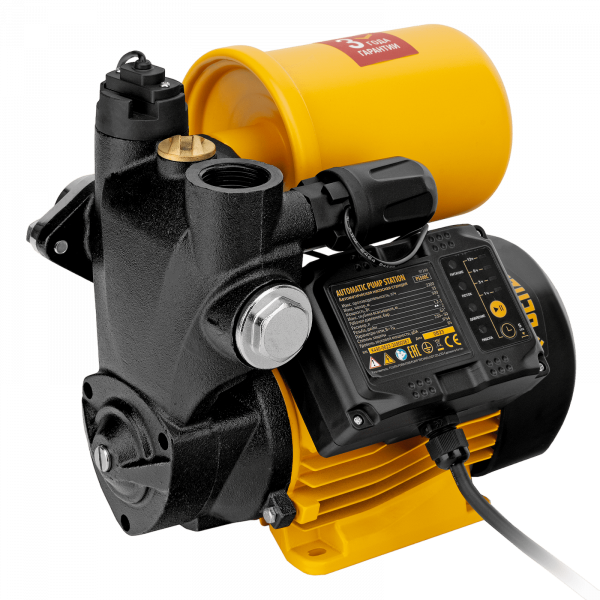 Насосная станция DENZEL PS500C, 500 Вт, напор 35 м, 2200 л/ч, ресивер 2 л, блок управления