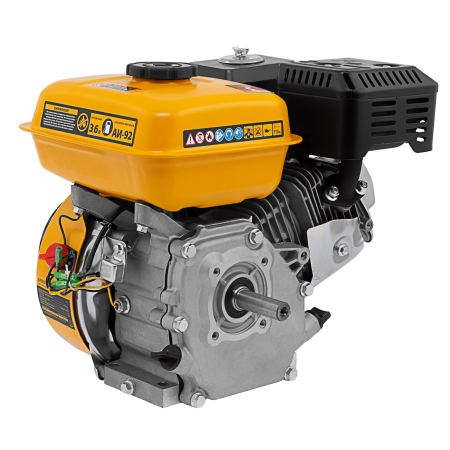 Двигатель бензиновый RX-17K, 7 л.с., 212 см3, горизонтальный вал шпонка 19 мм Denzel