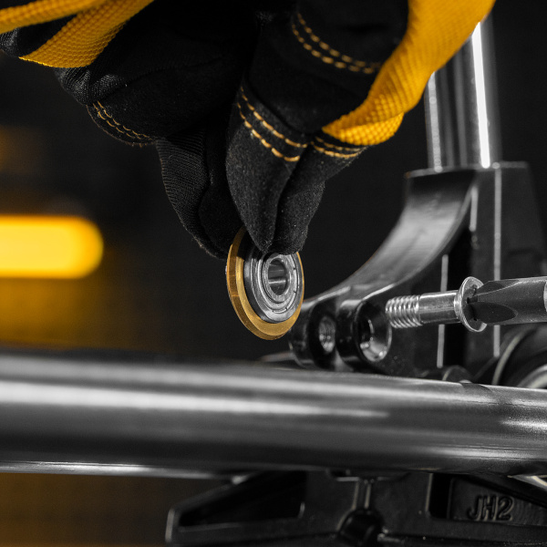 Ролик режущий с подшипником для плиткореза DENZEL 22х6х6мм, TiN