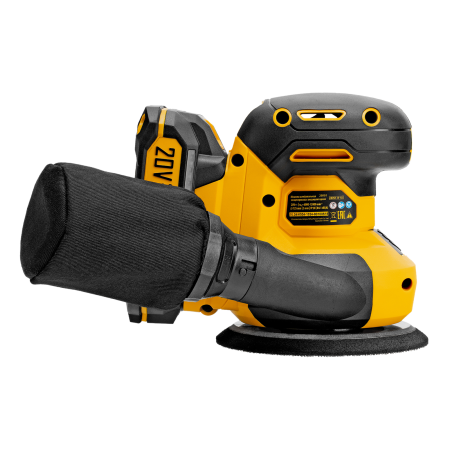 Машина шлифовальная эксцентриковая аккумуляторная DENZEL CROSH-20-125, Li-Ion, 20 В