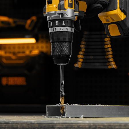 Сверло спиральное по металлу DENZEL 9 x 125 мм, Р6М5, Golden Tip