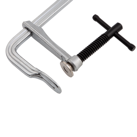 Струбцина DENZEL F-образная, 80x300мм, кованая