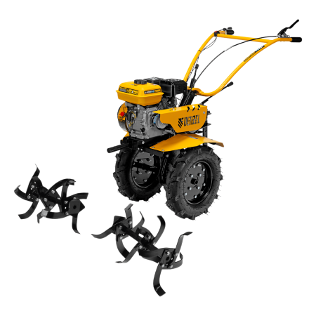 Мотоблок DENZEL DPT-270S, 7 л.с., ремен.сцеп, фрез 3х4, ШОМ, передачи 2В/1Н