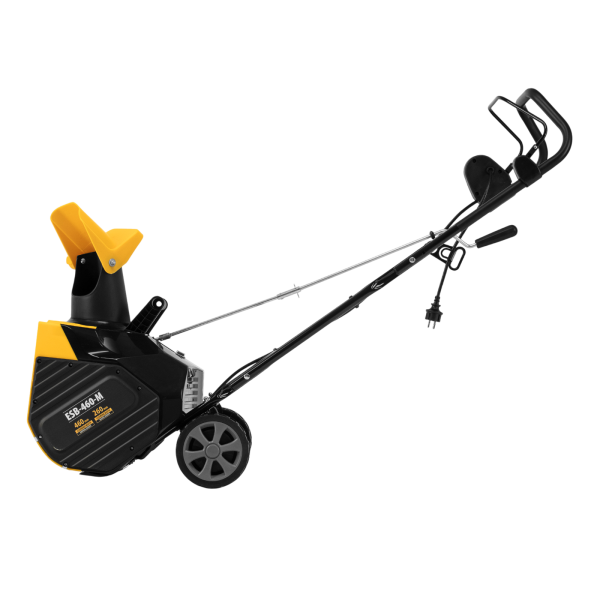 Снегоуборщик электрический DENZEL ESB-460-M, 1.8 кВт, металлический шнек, LED фара