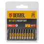 Бита DENZEL PH2х25, сталь S2, шестигранный профиль, 10 шт. Е 6,3