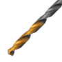 Сверло спиральное по металлу DENZEL 2,5 x 57 мм, Р6М5, Golden Tip, 2шт.