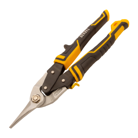 Ножницы по металлу DENZEL 78370, 270 мм, прямой рез, сталь Crmo