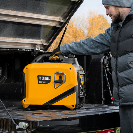 Генератор инверторный DENZEL GS-2200iS, 2,2 кВт, 230 В, закрытый корпус, ручной старт