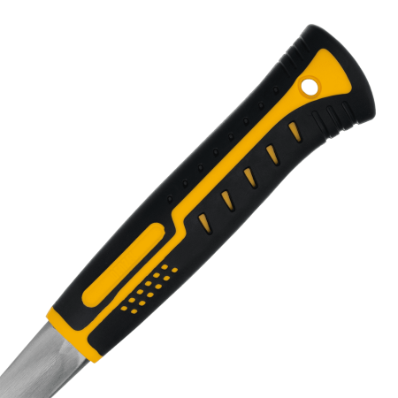 Молоток-гвоздодер DENZEL 350 г, цельнометаллический, двухкомпонентная рукоятка