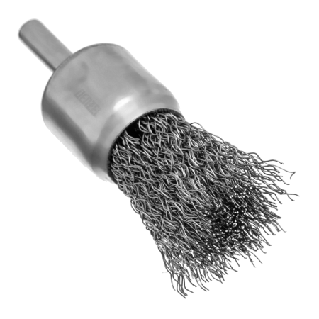 Набор щеток для дрели DENZEL, 2 Плоские 50-75мм, 3 Чашки 25-50-75мм, шпилька,  нерж.вит. проволока