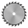 Пильный диск по дереву DENZEL ф190 х 20 мм, 24 зубьев