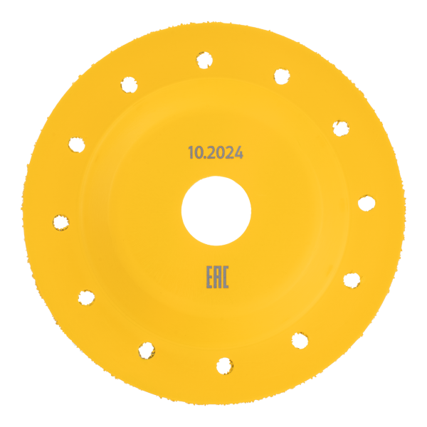 Чашка твердосплавная зачистная DENZEL, 125 мм, Плоская, мелкое зерно #32