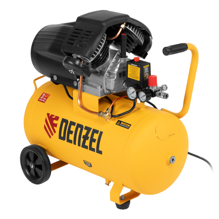 Компрессор воздушный прям. привод DENZEL DCV1800/50, 1,8 кВт, 50 литров, 320 л/мин