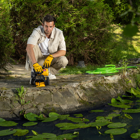 Насосная станция DENZEL PS500C, 500 Вт, напор 35 м, 2200 л/ч, ресивер 2 л, блок управления