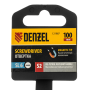 Отвертка DENZEL SL6x100 мм, S2, 3к рукоятка