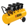 Компрессор безмасляный, малошумный DENZEL DLS 1800/100,1800 Вт, 3x600, 100 л, 345 л/мин