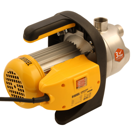 Насос садовый поверхностный DENZEL GP1200Х, 1200 Вт, 3700 л/ч, высота подъема 46 м