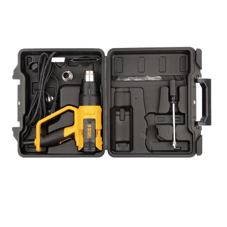 Фен технический DENZEL HG-2000E, 2000 Вт, 2 режима, LCD дисплей