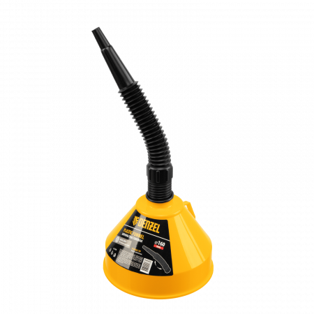 Воронка пластиковая DENZEL 160 мм с металлическим ситом и гибким наконечником